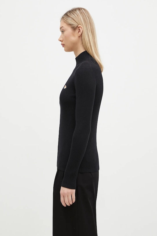 Шерстяной свитер Maison Kitsuné Baby Fox Patch NW00807KT1091 чёрный AW24