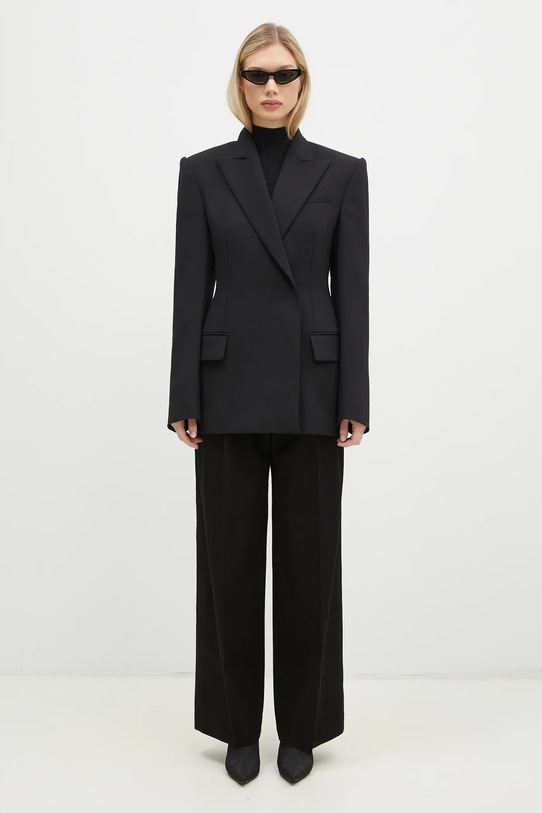 Шерстяной свитер Maison Kitsuné Baby Fox Patch NW00807KT1091 чёрный