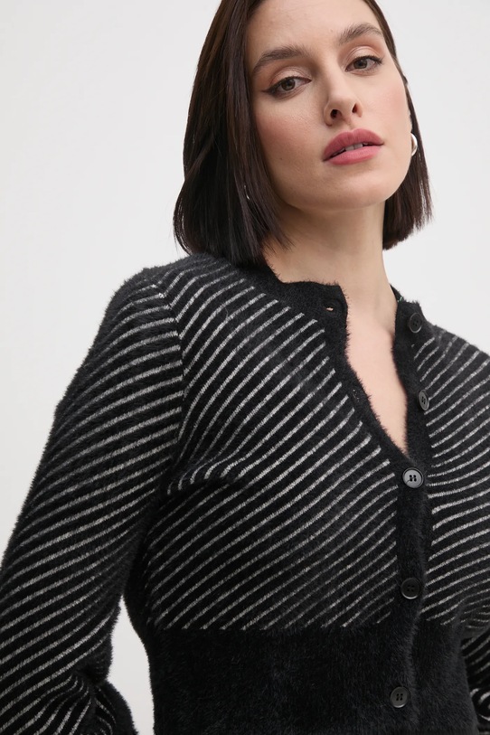 Sandro Ferrone cardigan negru S87YBEMAX