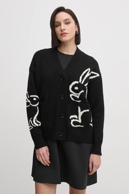Sandro Ferrone cardigan din amestec de lana negru S138YBEPEDIR