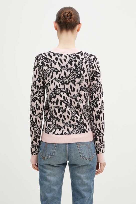 Odzież Fiorucci sweter z domieszką wełny Pink Banimalier W01FPKSW195KN03PN04 różowy