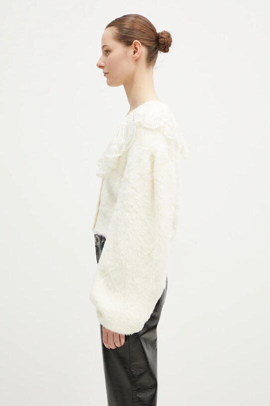 Rotate cardigan Lace Collar Knit 113214269 beige AW24
