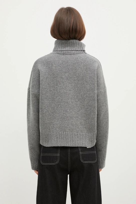 Одежда Шерстяной свитер Sporty & Rich SRC Wool Turtleneck WS064512302GY03 серый