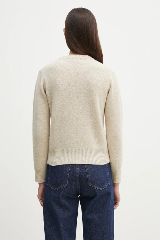 Odzież Sporty & Rich sweter wełniany SRC Wool WS006514302CR01 beżowy