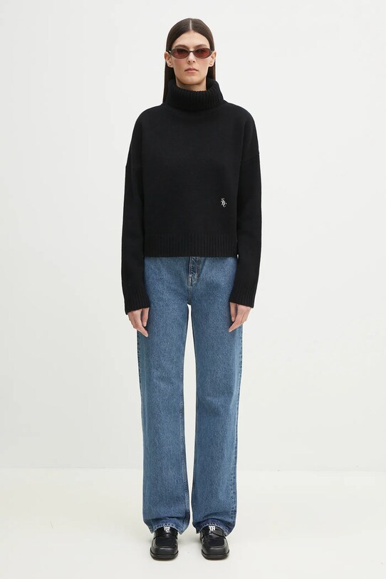 Sporty & Rich woolen jumper SRC Wool WS064514302BA01 black