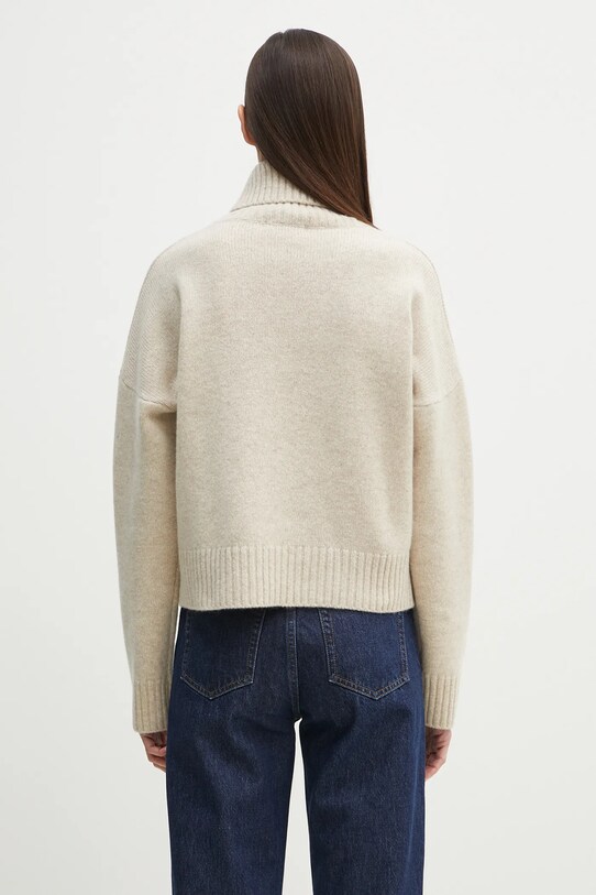 Odzież Sporty & Rich sweter wełniany SRC Wool WS064514302CR01 beżowy