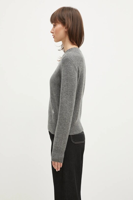 Светр з кашеміру Sporty & Rich SRC Wool Cashmere WS012506302GY03 сірий AW24