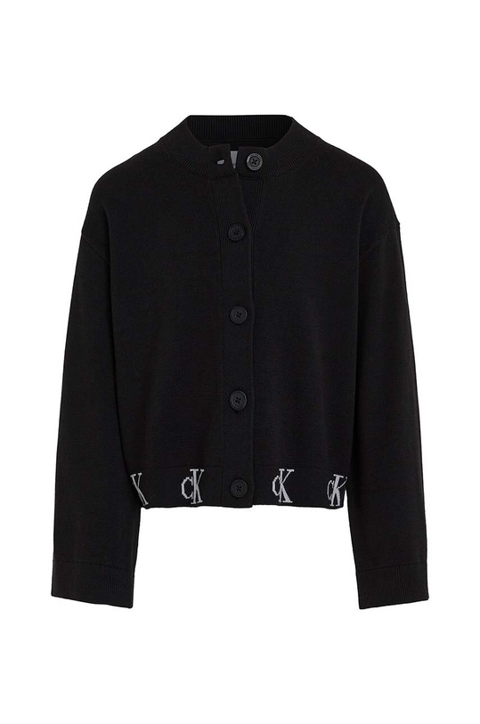 Calvin Klein Jeans kardigan dziecięcy IG0IG02552.9BYH. czarny AW24