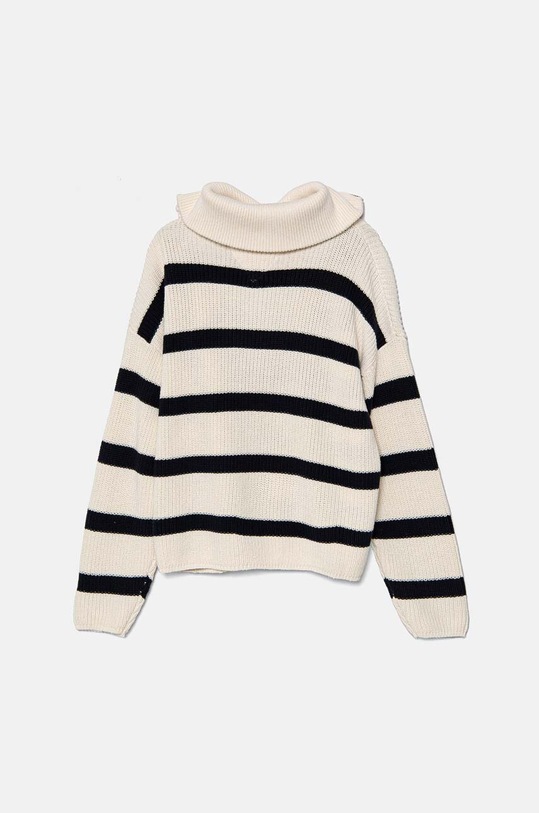 Dječji pamučni pulover Tommy Hilfiger KG0KG08134.9BYH bež AW24