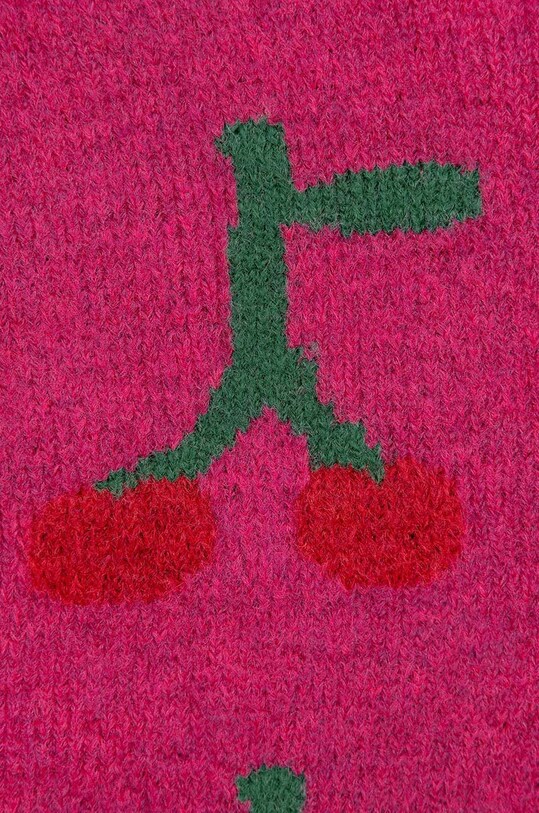 DÍVKA Dětský kardigan s příměsí vlny Bobo Choses Cherry 224AC124 růžová