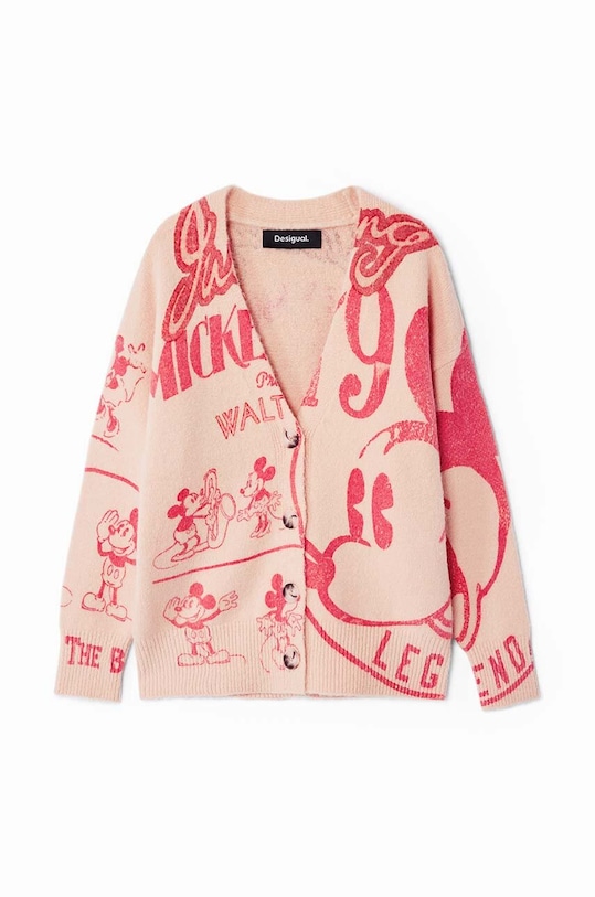 Desigual kardigan dziecięcy 24WGJF06 różowy AW24