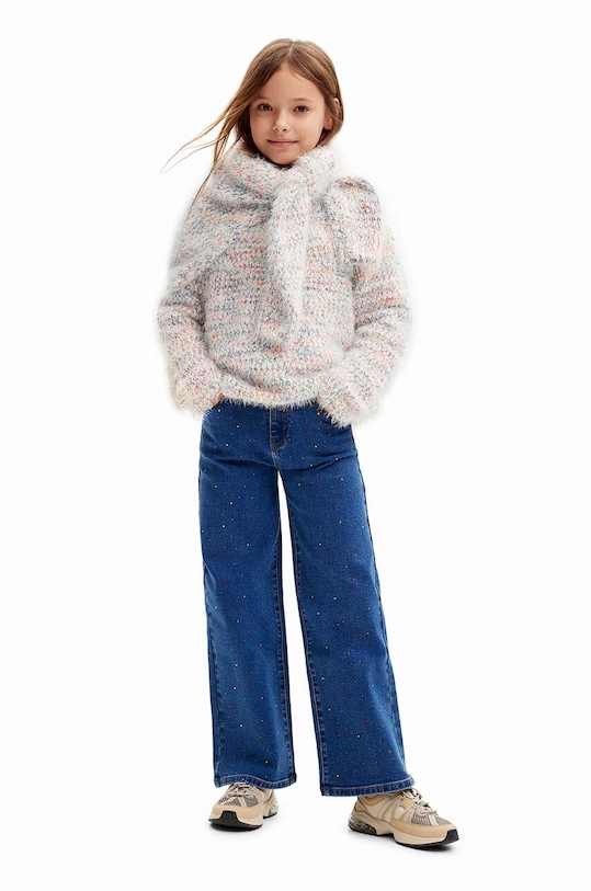 Desigual pulover copii MICKEY MOUSE 24WGJF03 gri