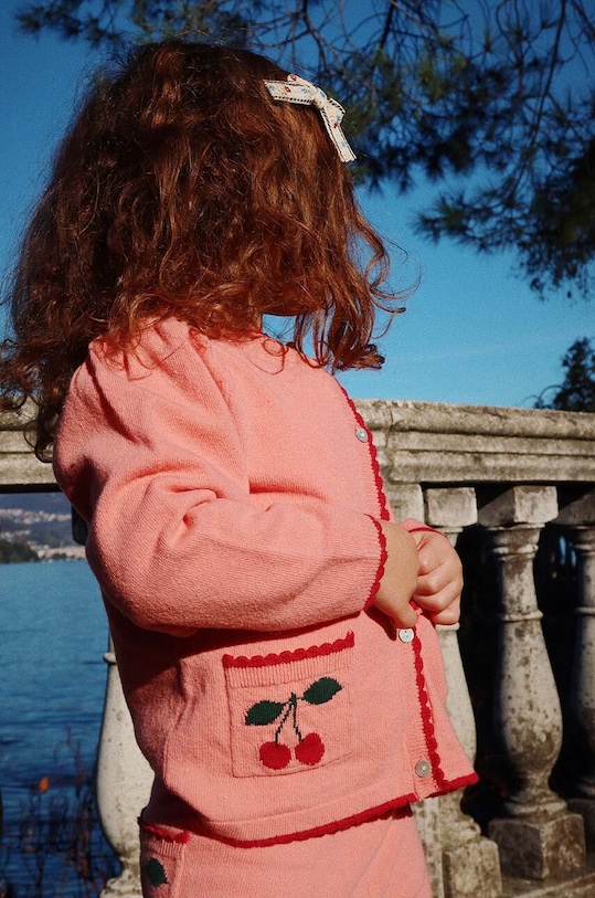 Dětský vlněný kardigan Konges Sløjd ALEXA KNIT CARDIGAN KS101389