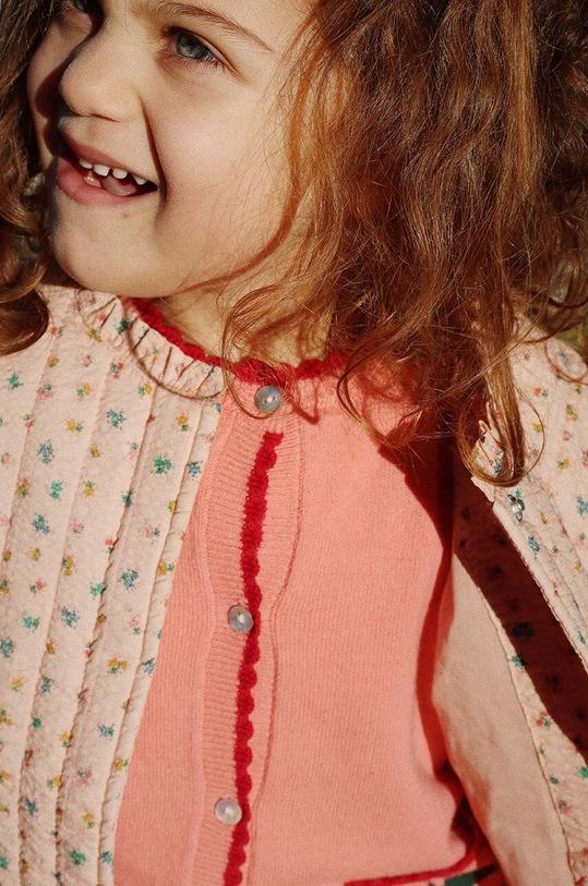 Dětský vlněný kardigan Konges Sløjd ALEXA KNIT CARDIGAN KS101389