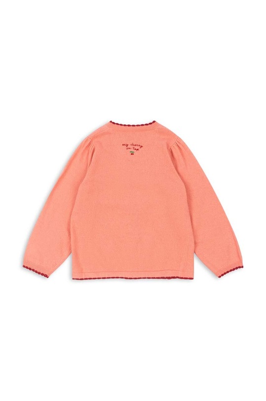 DÍVKA Dětský vlněný kardigan Konges Sløjd ALEXA KNIT CARDIGAN KS101389 růžová