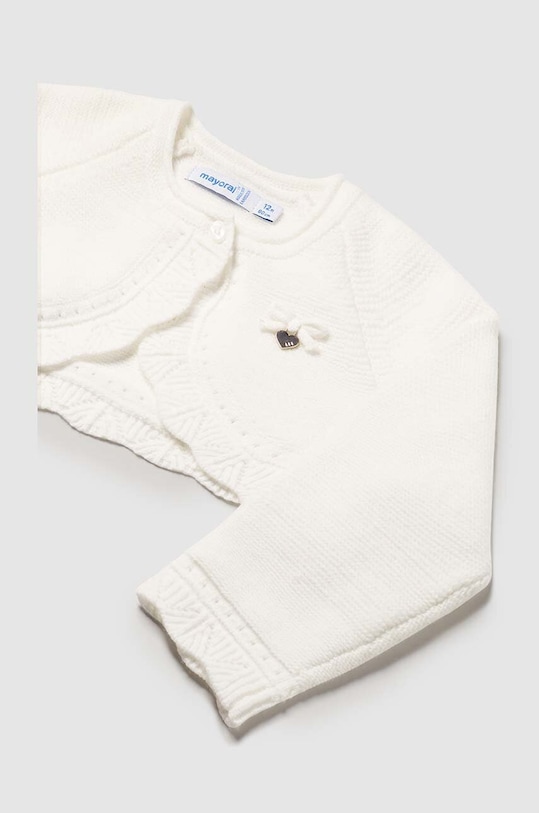 Παιδικό πουλόβερ από μείγμα μαλλιού Mayoral 308.4B.Baby.9BYH μπεζ AW24