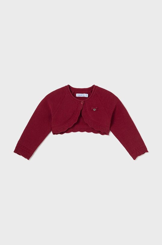 Mayoral pulover pentru copii din amestec de lana uni rosu 308.4B.Baby.9BYH