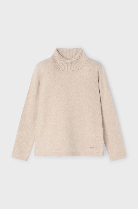 Dječji džemper Mayoral bez uzorka bež 313.6E.Mini.9BYH