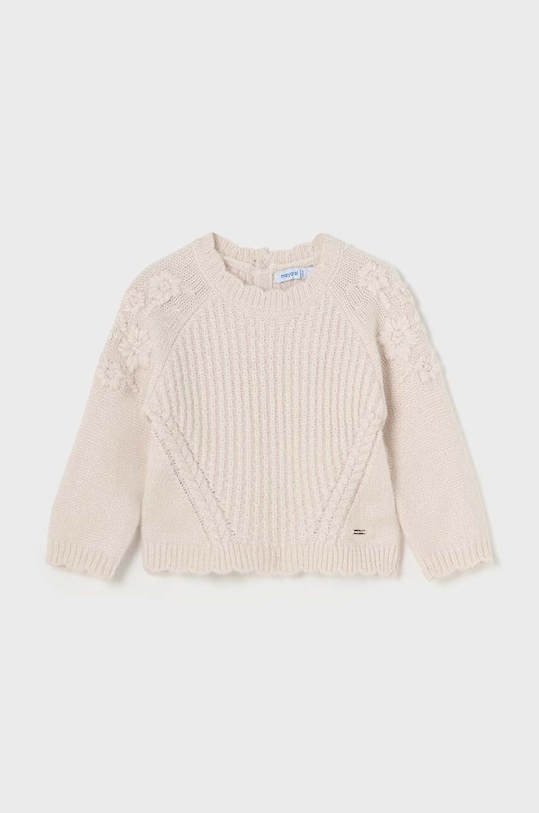 Mayoral sweter niemowlęcy aplikacja beżowy 2324.4G.Baby.9BYH