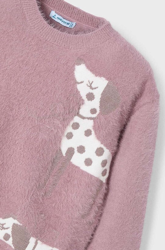 Mayoral sweter dziecięcy 4356.6D.Mini.9BYH różowy AW24