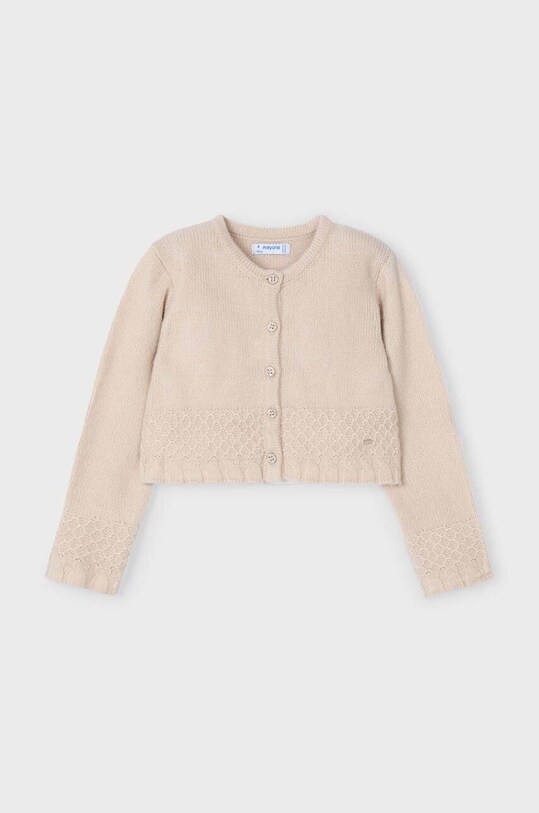 Mayoral pulover pentru copii din amestec de lana uni bej 4361.6B.Mini.9BYH