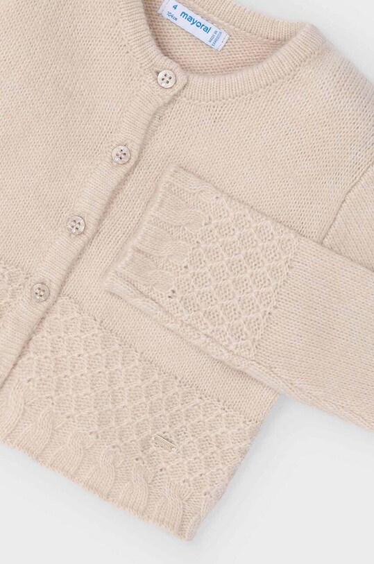 Mayoral pulover pentru copii din amestec de lana 4361.6B.Mini.9BYH bej AW24