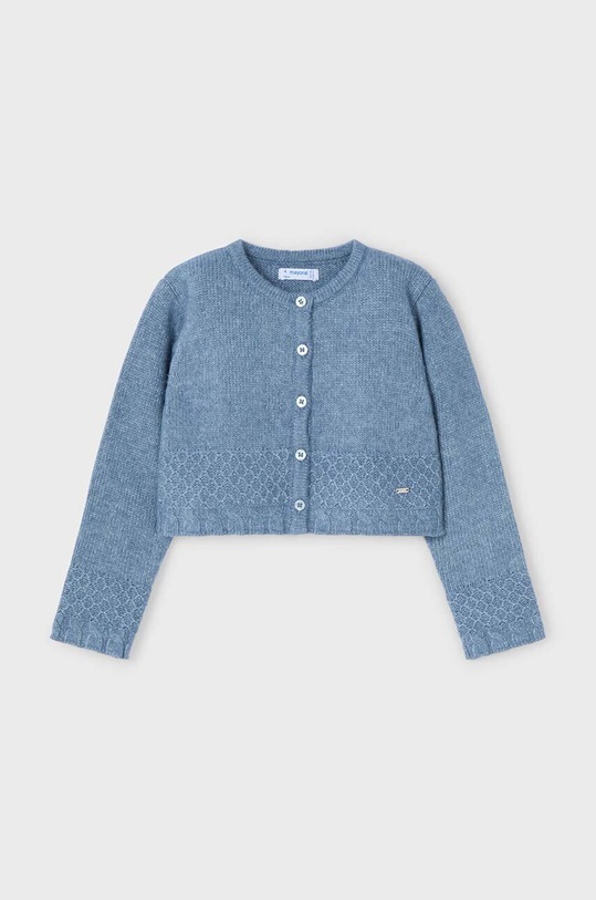 Mayoral sweter z domieszką wełny dziecięcy z domieszką wełny niebieski 4361.6B.Mini.9BYH
