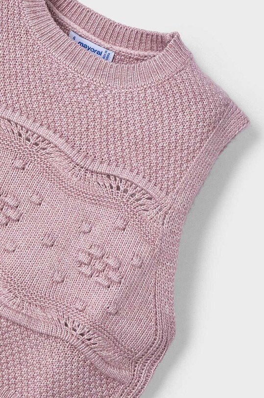 Mayoral bezrękawnik dziecięcy 4364.6C.Mini.9BYH różowy AW24