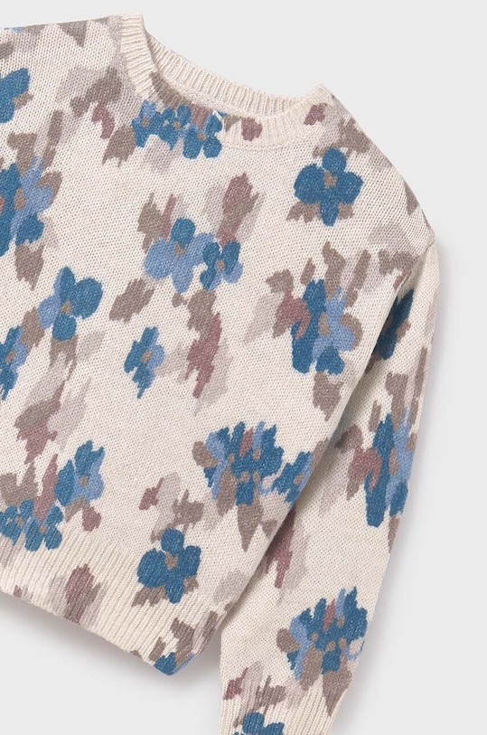 Mayoral sweter z domieszką wełny dziecięcy 7306.8D.Junior.9BYH niebieski AW24