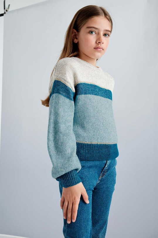 Mayoral sweter dziecięcy 7309.8F.Junior.9BYH niebieski