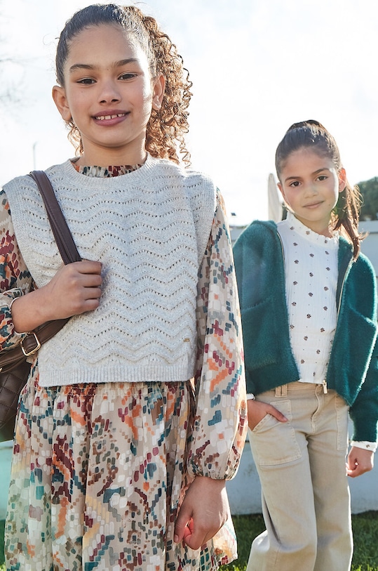 Детский жилет Mayoral 7315.8D.Junior.9BYH бежевый