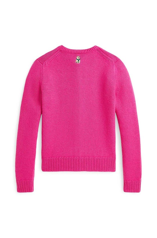 Dětský vlněný kardigan Polo Ralph Lauren 313950809001 růžová AW24