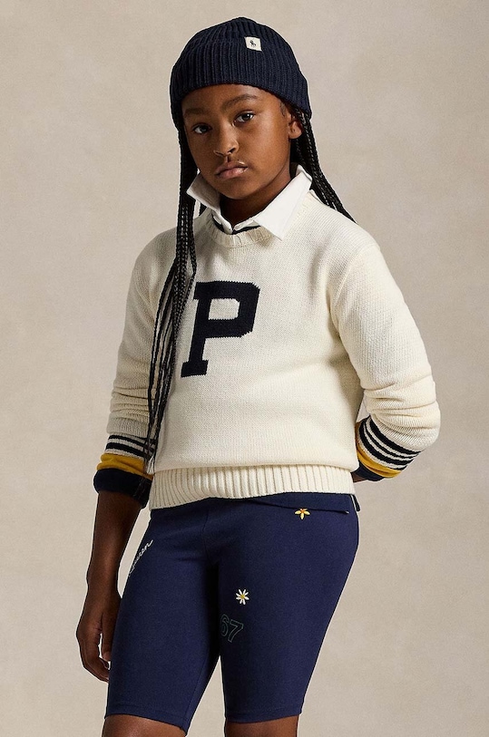 Otroški bombažen pulover Polo Ralph Lauren Drugo bež 313950814001