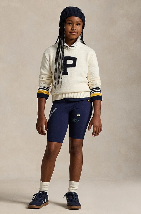 Детский хлопковый свитер Polo Ralph Lauren 313950814001 бежевый