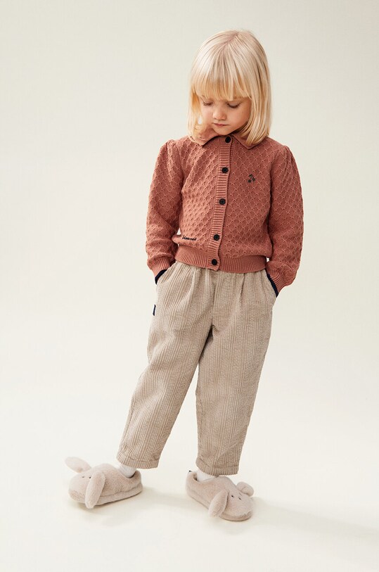 Дитячий вовняний кардиган Liewood Jane Knit Cardigan LW19163 рожевий