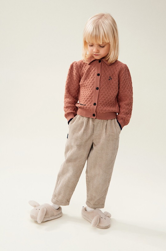 Otroška volnena jopica Liewood Jane Knit Cardigan LW19163 roza