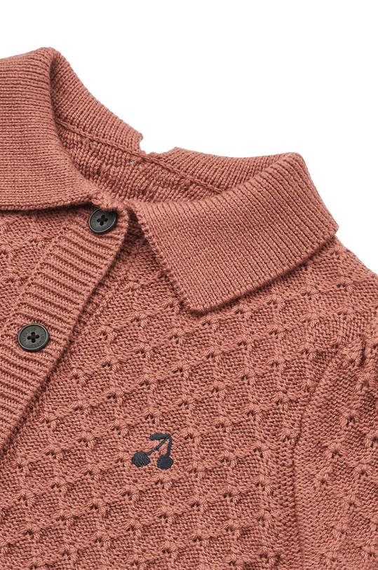 Otroška volnena jopica Liewood Jane Knit Cardigan roza LW19163
