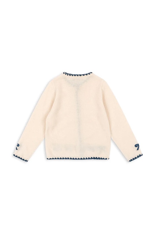 Dievča Detský vlnený kardigan Konges Sløjd COLLETTE KNIT CARDIGAN KS101934 béžová