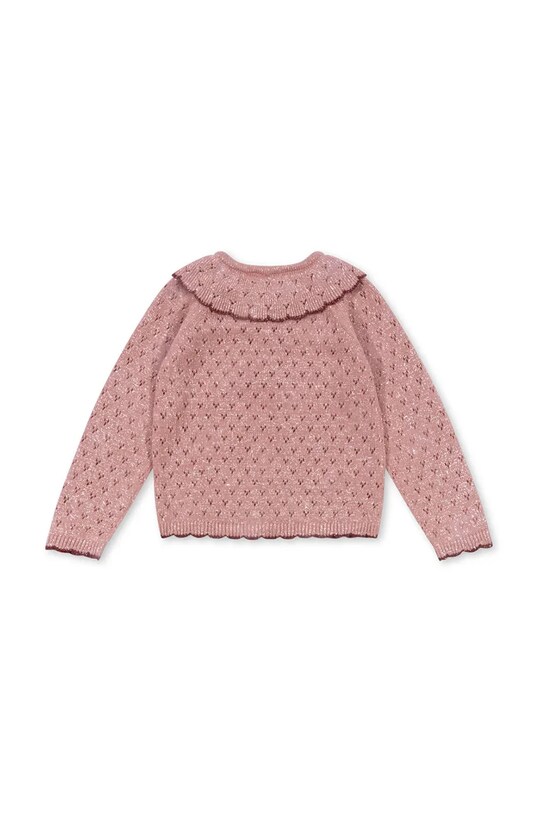 Dječji kardigan Konges Sløjd HOLIDAY KNIT CARDIGAN KS101994.G roza AW24