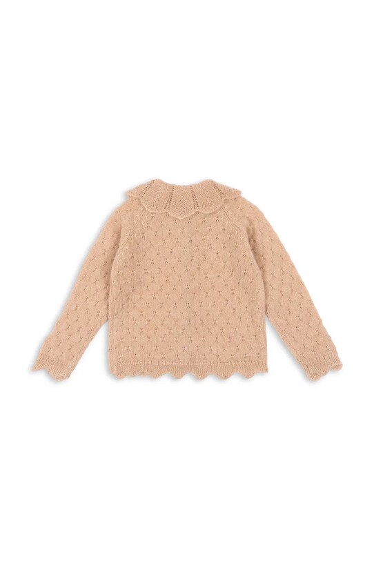 Девочка Детский шерстяной кардиган Konges Sløjd SMILLA KNIT CARDIGAN KS102108 оранжевый