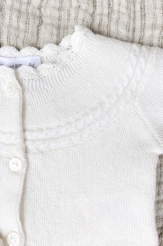 Tartine et Chocolat cardigan din amestec de lână pentru bebeluși TZ18000 bej