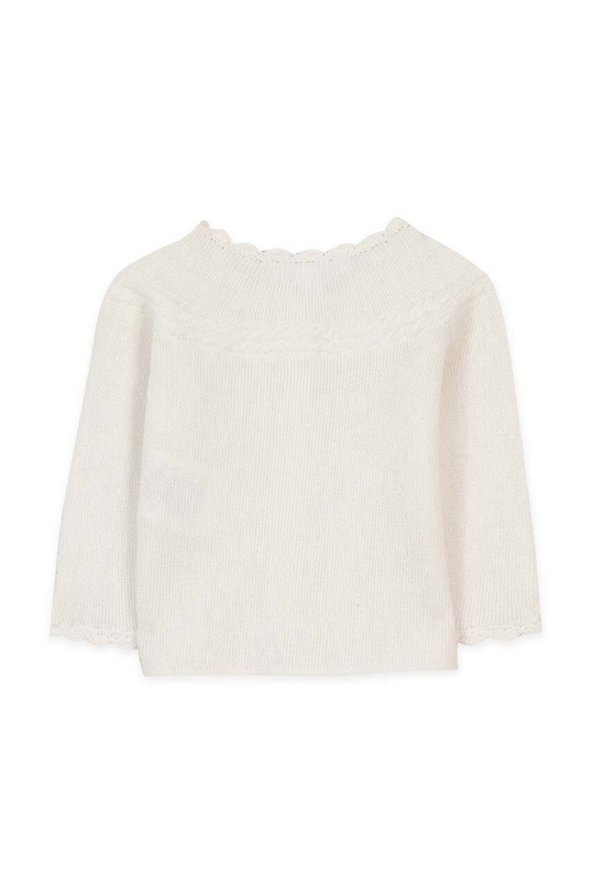 Fete Tartine et Chocolat cardigan din amestec de lână pentru bebeluși TZ18000 bej