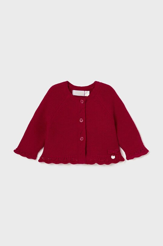 Mayoral Newborn cardigan per neonati in misto lana misto lana rosso 2301.2D.Newborn.9BYH