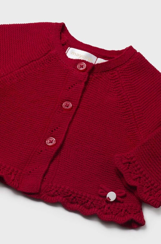 Mayoral Newborn cardigan per neonati in misto lana 2301.2D.Newborn.9BYH rosso AW24