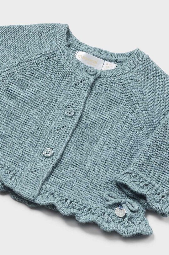 Детский кардиган с примесью шерсти Mayoral Newborn 2301.2D.Newborn.9BYH голубой AW24