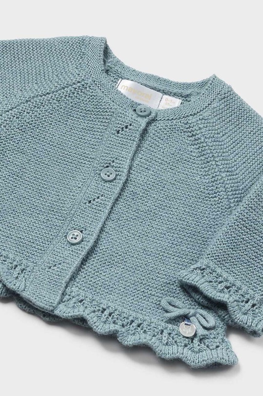Mayoral Newborn kardigan z domieszką wełny niemowlęcy 2301.2D.Newborn.9BYH niebieski AW24