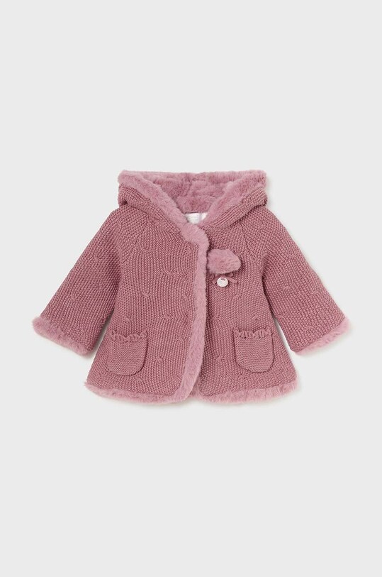 Mayoral Newborn kardigan niemowlęcy 2304.2N.Newborn.9BYH różowy AW24