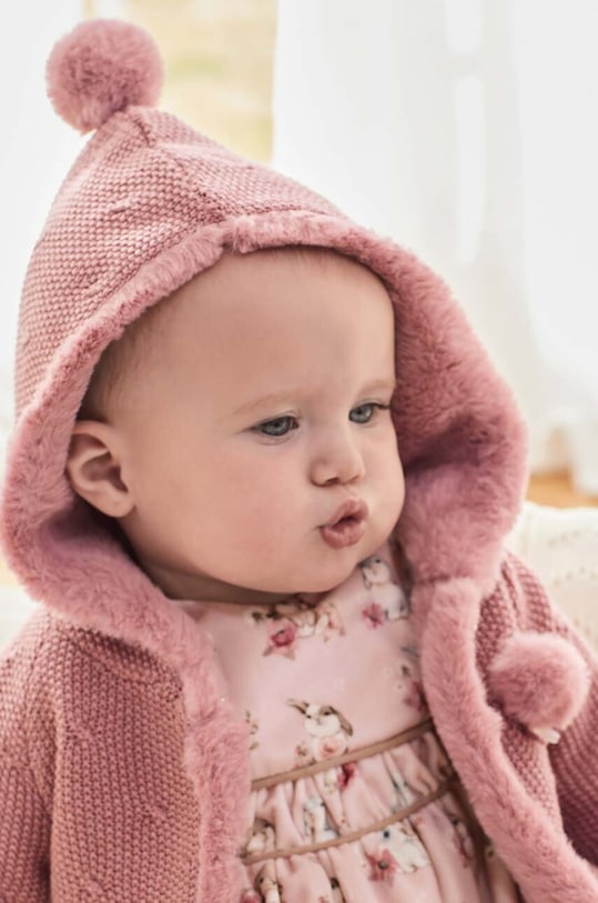Mayoral Newborn kardigan niemowlęcy 2304.2N.Newborn.9BYH różowy