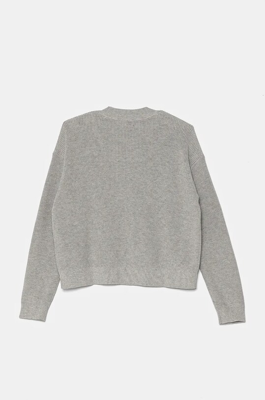 Детский хлопковый свитер Calvin Klein Jeans IG0IG02647.9BYH. серый AW24