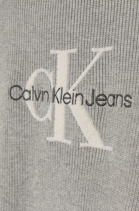 Девочка Детский хлопковый свитер Calvin Klein Jeans IG0IG02647.9BYH. серый
